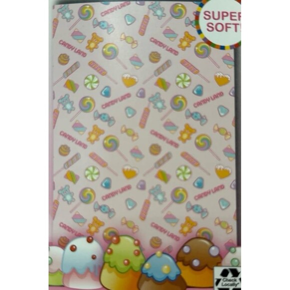 Candyland Plush Throw Blanket - Picture 3 of 4